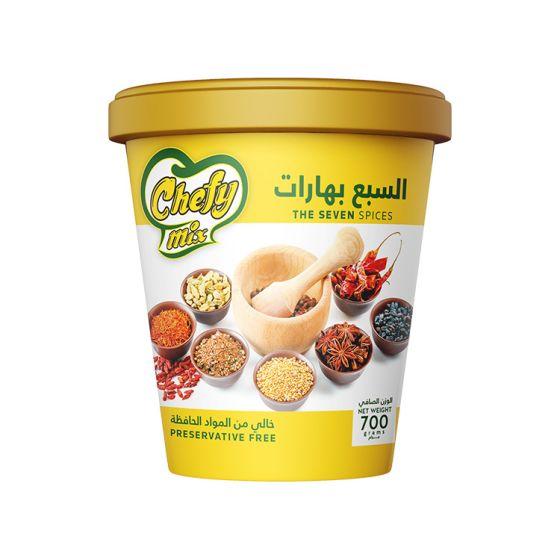 السبع بهارات شيفي ميكس 700جم × 6علبة