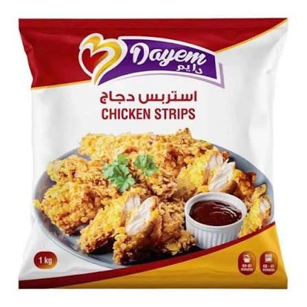  تشيكن استربس بارد دايم 1كجم × 8 كيس 