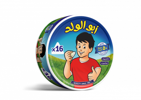 جبنة ابو الولد 16 قطعة × 32 علبة