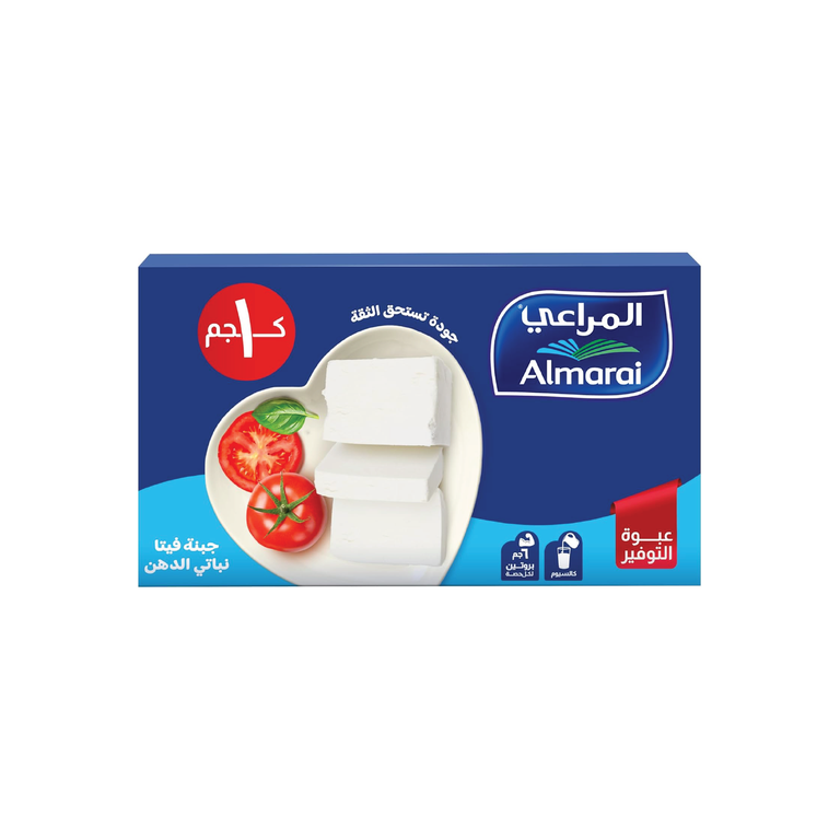 جبنة فيتا المراعي 1 كيلو × 12 علبة