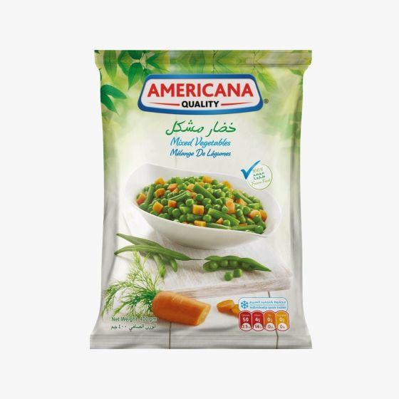خضار مشكل 3 صنف أمريكانا 400 جم× 20كيس