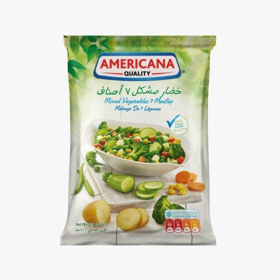 خضار مشكل 7صنف أمريكانا 400جم×20كيس