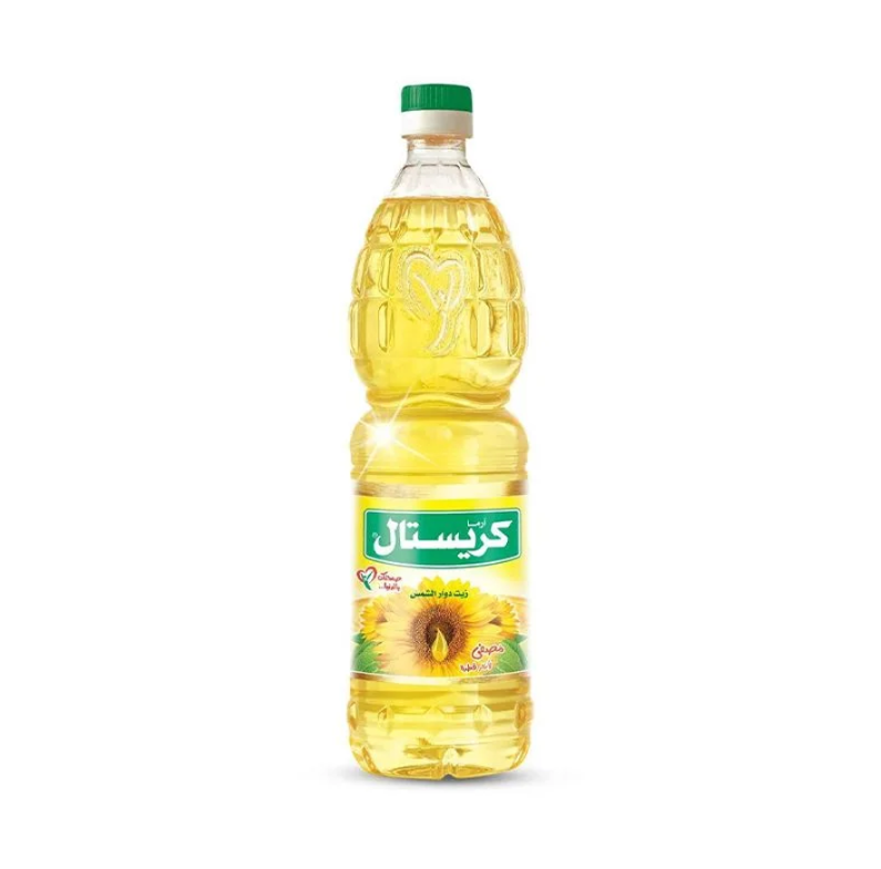 زيت دوار الشمس كريستال  1 لتر × 6 زجاجه
