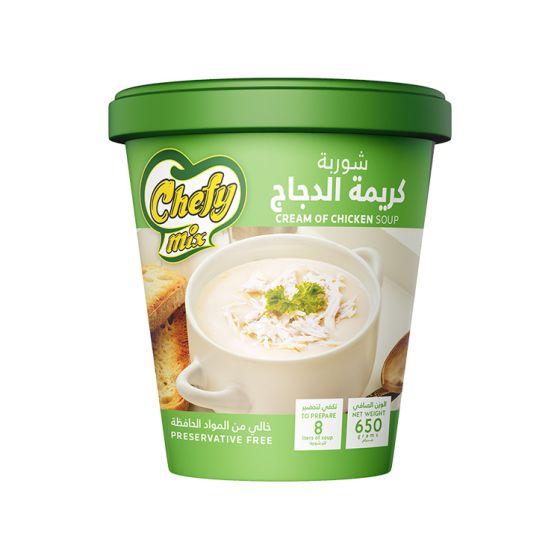 شوربة كريمة الدجاج شيفي ميكس 650جم × 6علبة