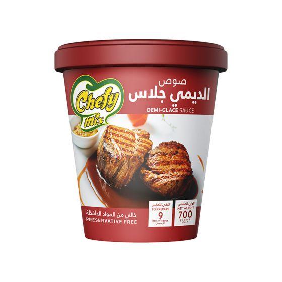 صوص ديمى جلاس شيفي ميكس 700جم × 6علبة