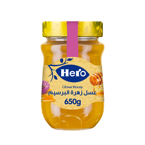 عسل زهرة البرسيم هيرو 650جم × 6برطمان