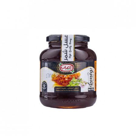 عسل نحل شمر طبيعي العراب 450جم × 6برطمان
