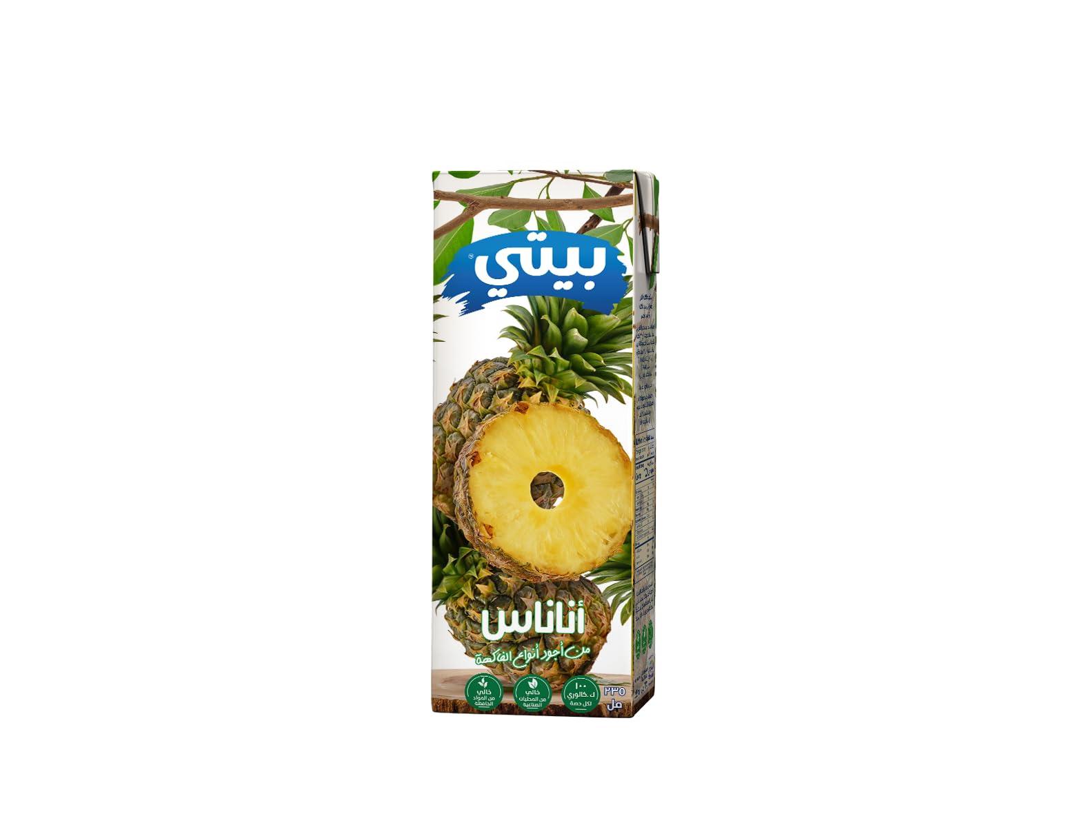 عصير اناناس بيتي 235 ملي × 27 علبة