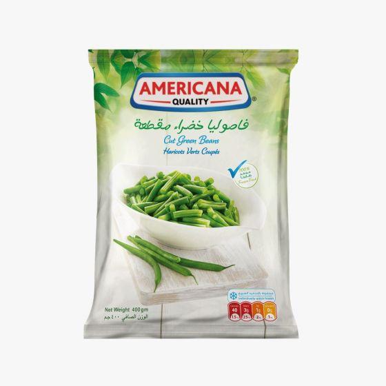 فاصوليا خضراء مقطعة أمريكانا 400 جم ×20كيس