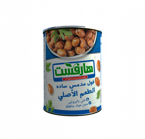 فول مدمس سادة هارفست 400 جم × 24علبة