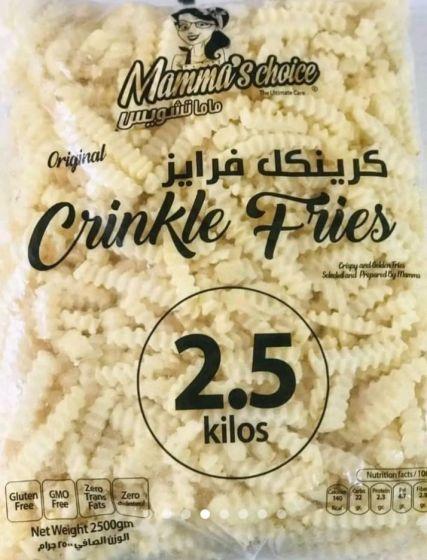 بطاطس كرينكل ماما تشويس 2.5 كجم * 4 كيس