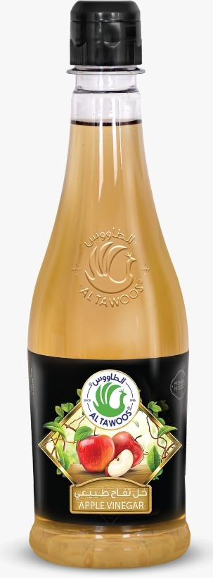 خل التفاح الطاووس 500مل× 12 زجاجة