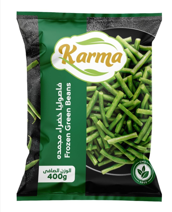 فاصوليا خضراء مجمده كارما 400جم × 20 كيس